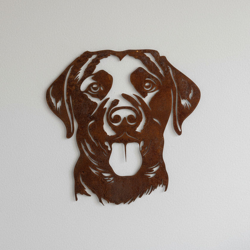 Labrador Retriever (donker) Vintage Muurbordje | Vintage - Retro Labrador Retriever (donker) Vintage Muurbordje | Vintage - Retro