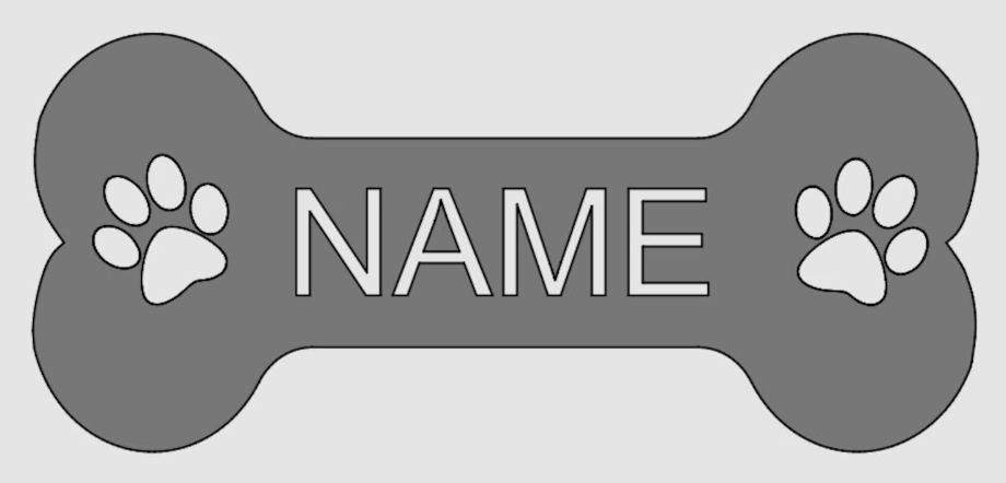 Custom naambord