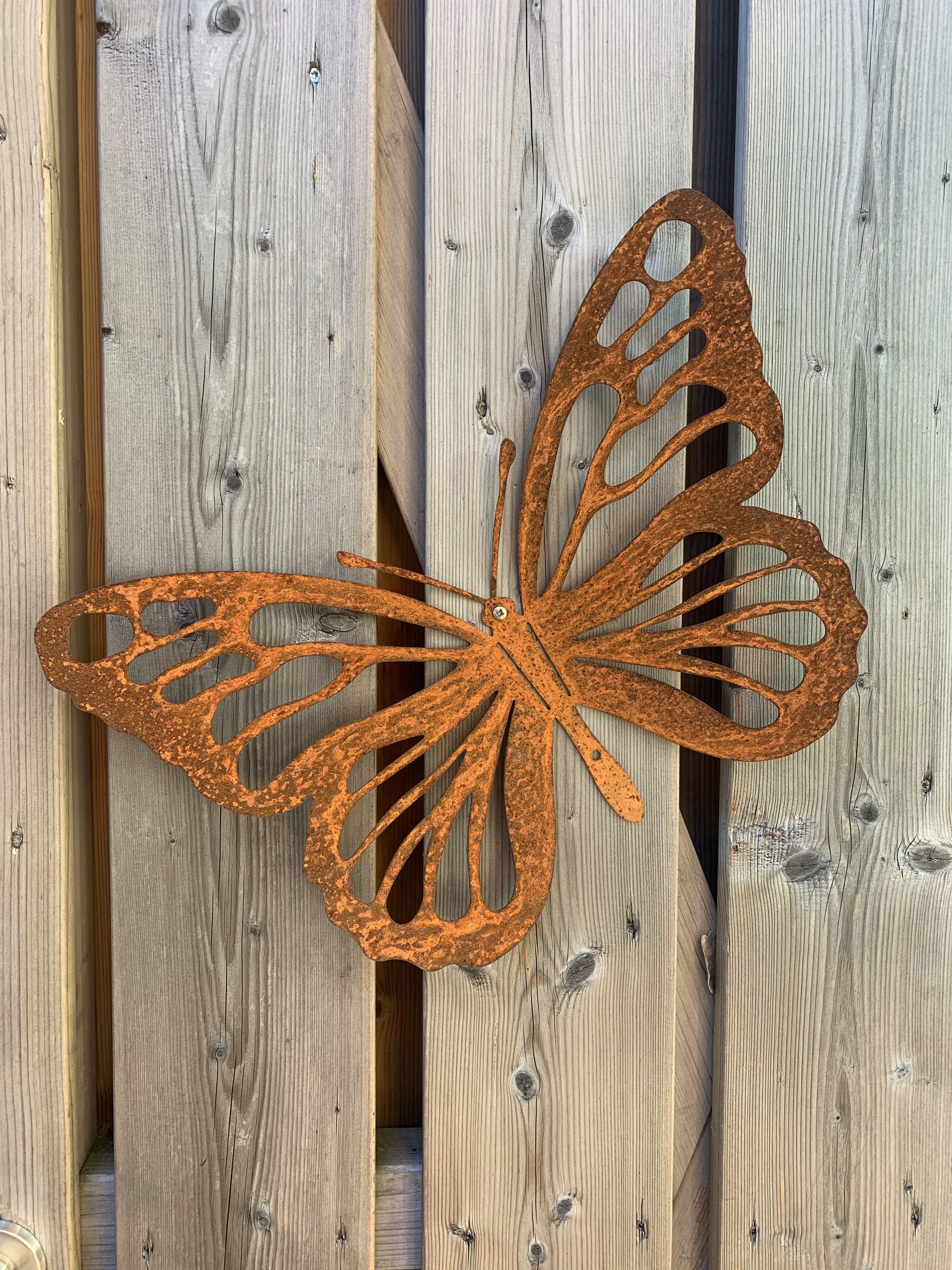 Metalen vlinder